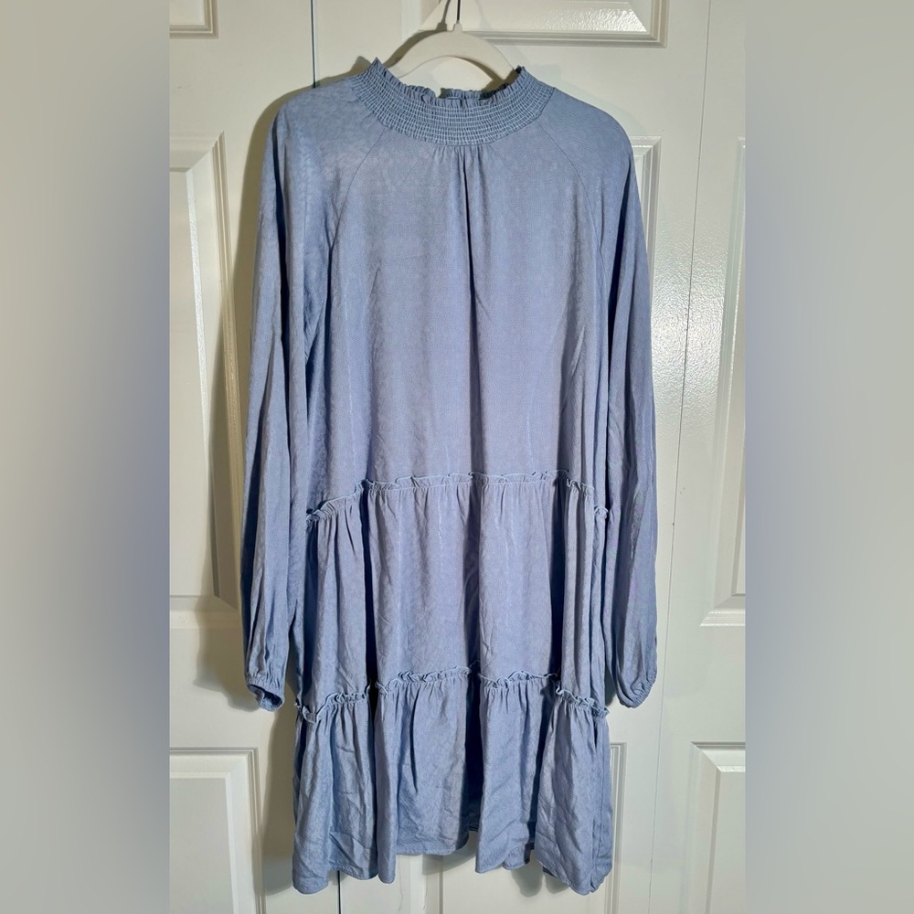 ARULA plus size light blue cottage dress size A 14/16 W